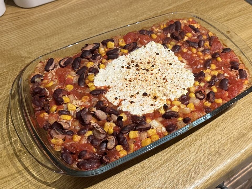 Reis-Mais-Bohnenauflauf von Domi_Moe| Chefkoch