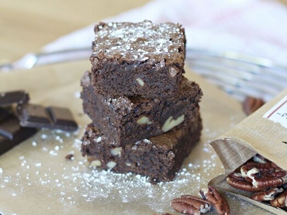 Saftige Brownies mit Pekannüssen von lorbeerprinzessin| Chefkoch