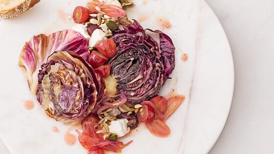 Gebratener Radicchiosalat