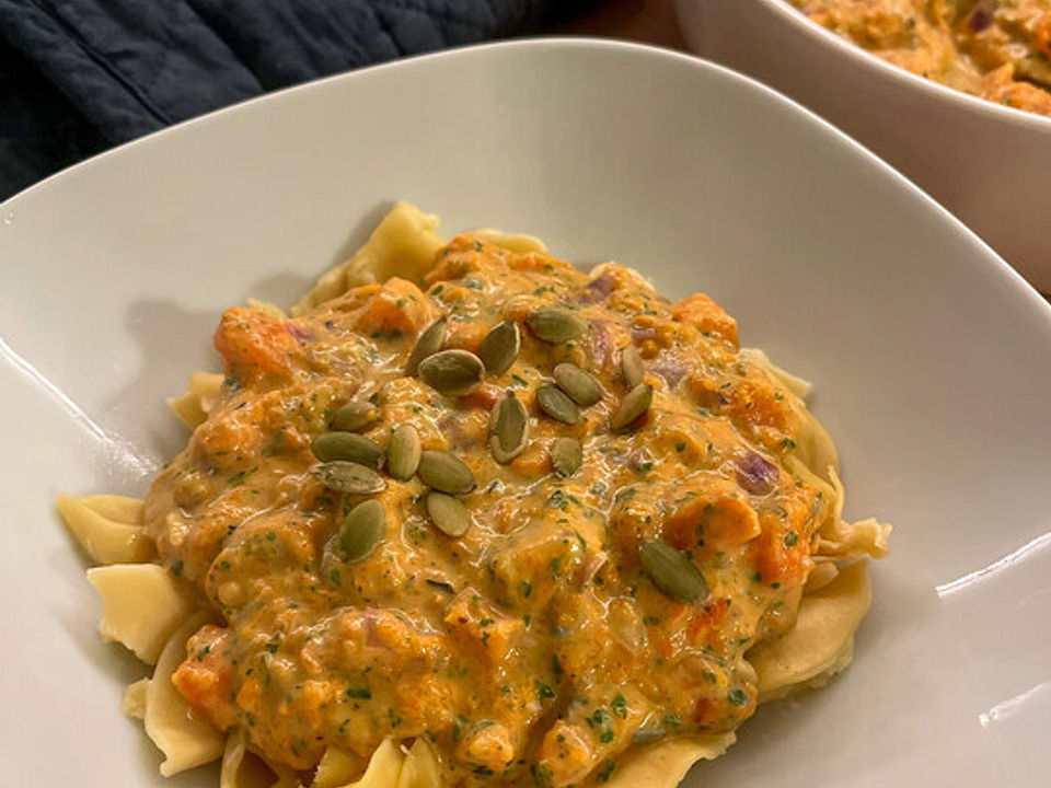 Cremige Kürbis-Gorgonzola-Soße von bethsiii.| Chefkoch