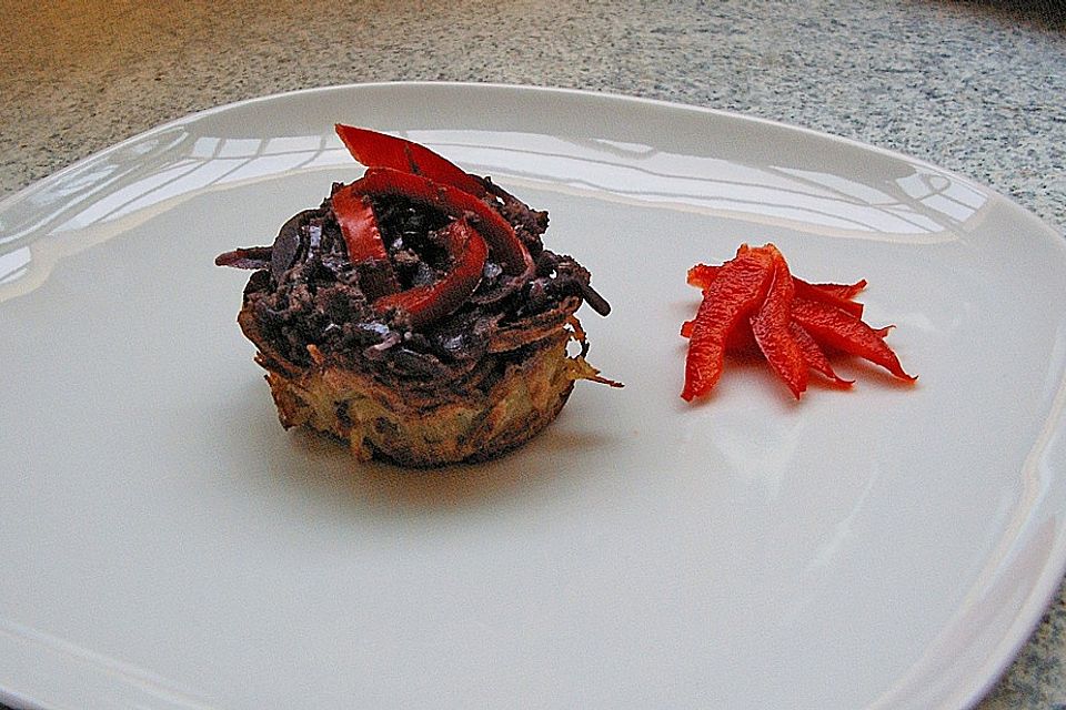 Hackfleischpfanne mit Rotkohl