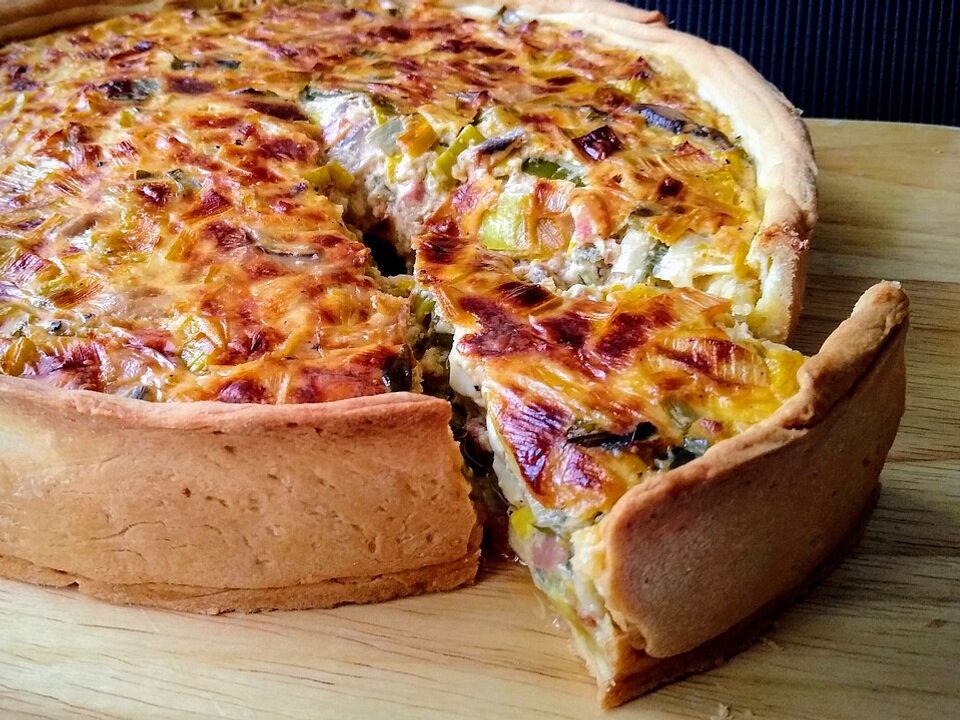 Lauch-Champignon-Quiche mit Speck von zuiko| Chefkoch