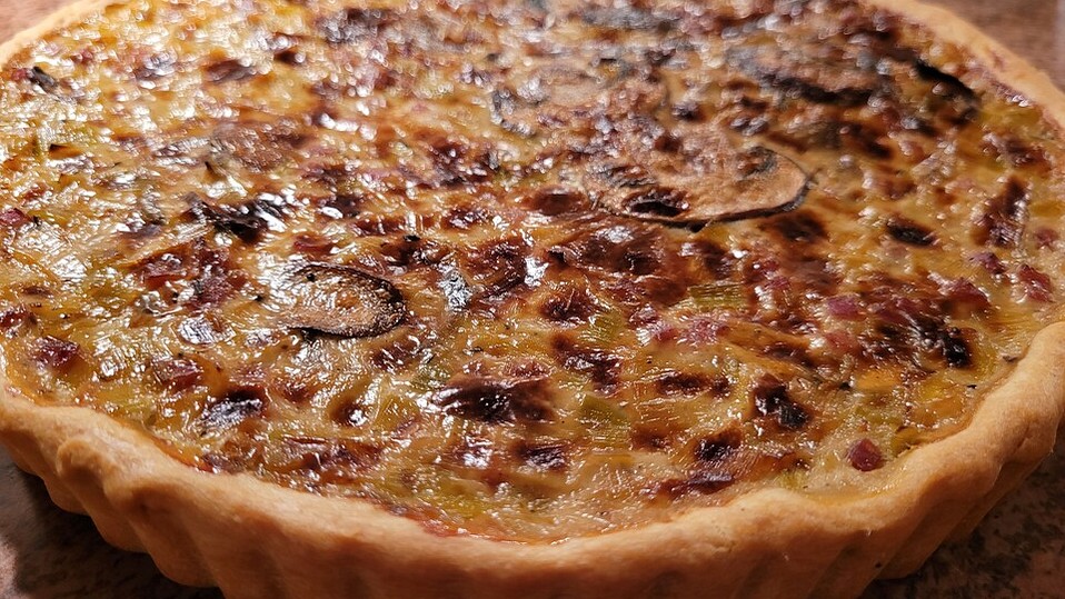 Lauch-Champignon-Quiche mit Speck von zuiko Lauch-Champignon-Quiche mit Speck von zuiko