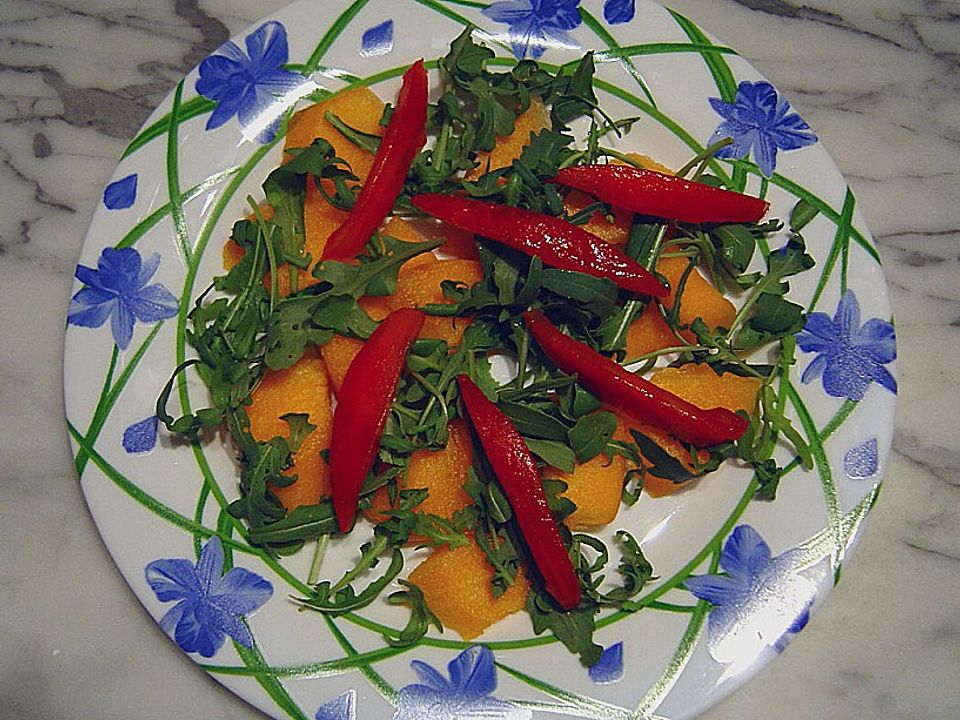 Melonen - Rucola - Salat mit Tomaten| Chefkoch