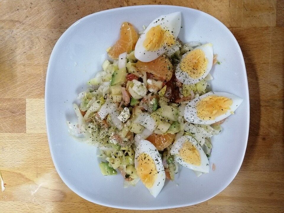 Chicoree-Salat &amp;quot;De Luxe&amp;quot; mit Avocado von hapewe67| Chefkoch
