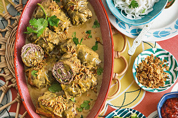 Indonesische Rinderroulade