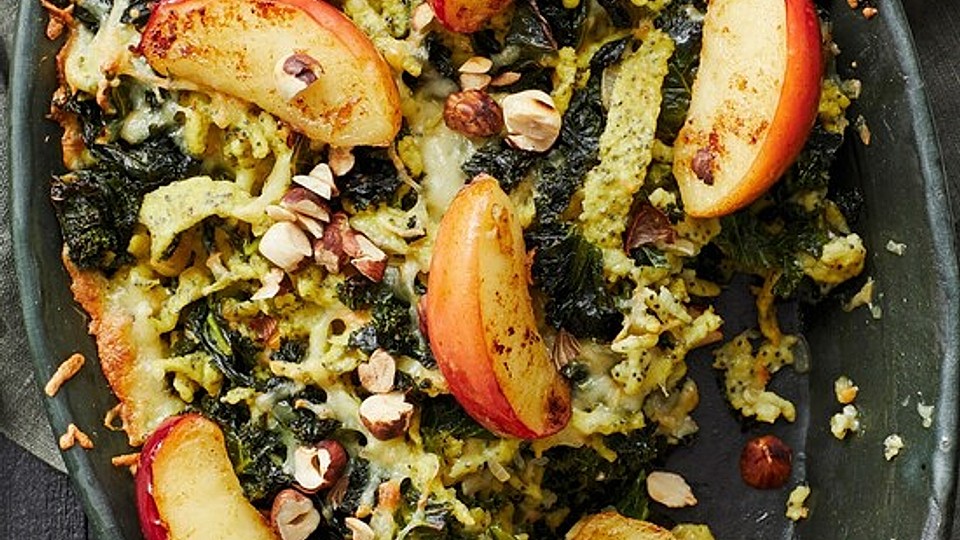 Grünkohl-Mohnspätzle-Auflauf-image