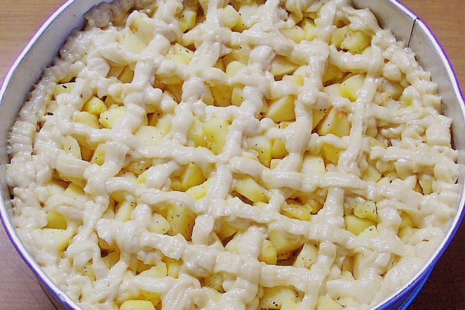 Apfel - Marzipan - Torte