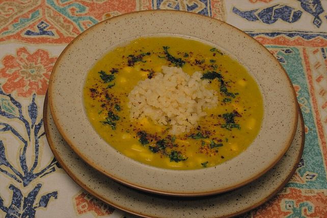 Kokossuppe mit roten Linsen und Mango von Tatunca| Chefkoch