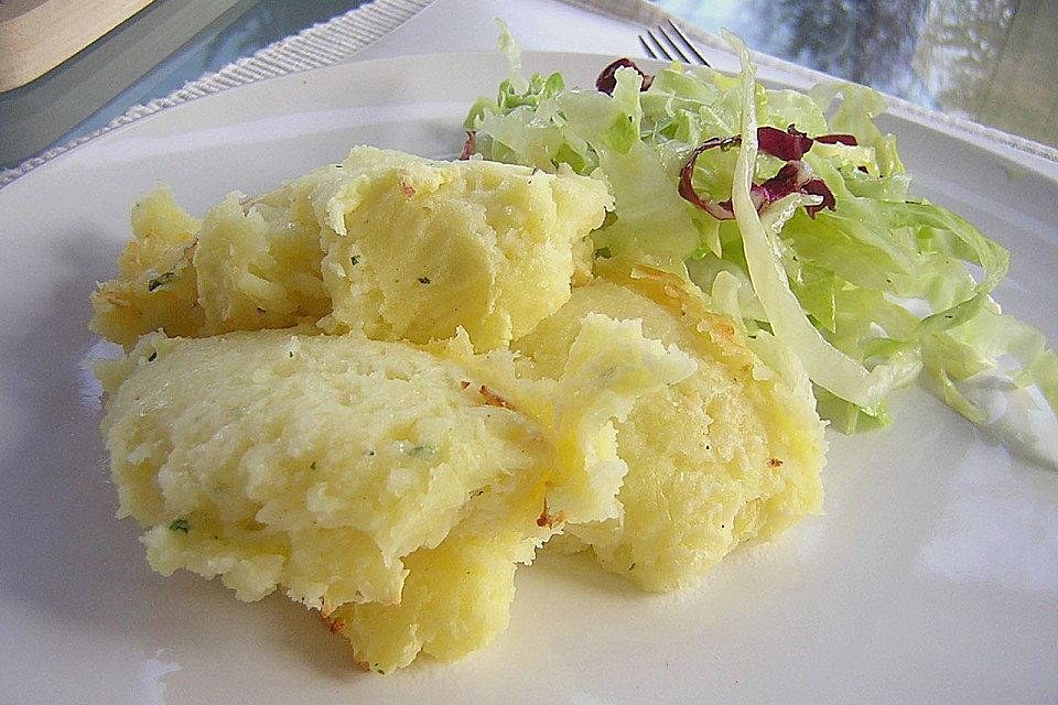 Italienisches Käse - Kartoffelpüree aus dem Ofen