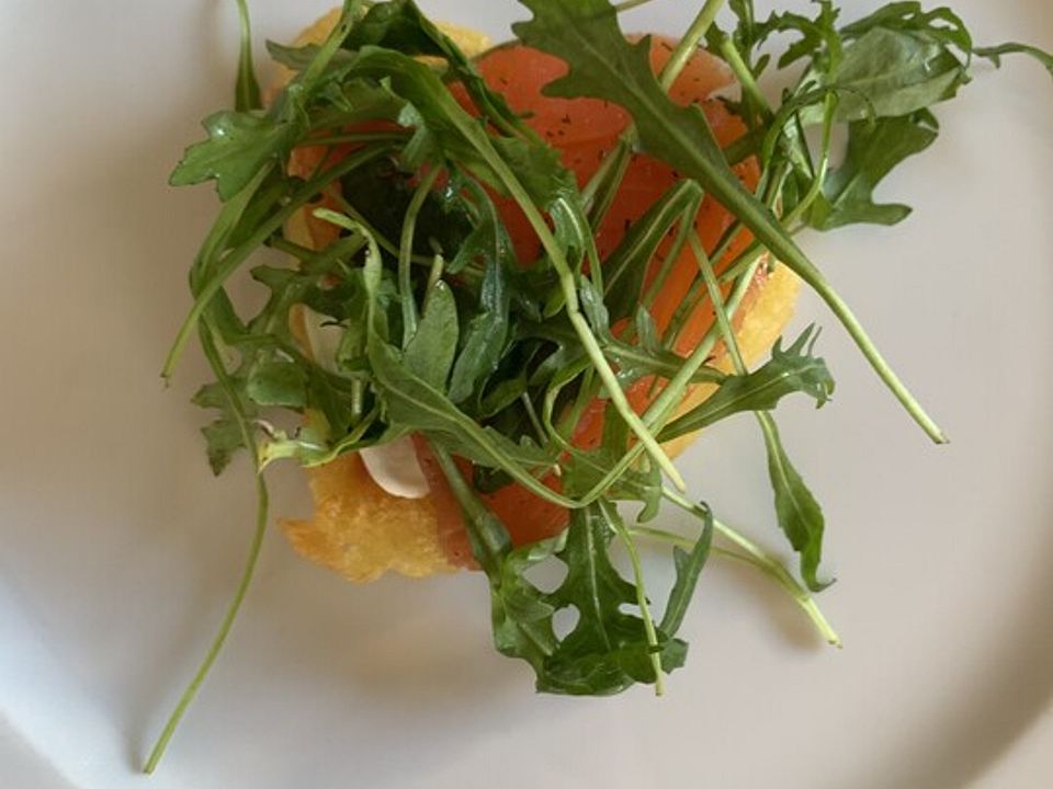 Lachs-Rucola-Rösti mit Sour Cream von cks-testküche_2| Chefkoch