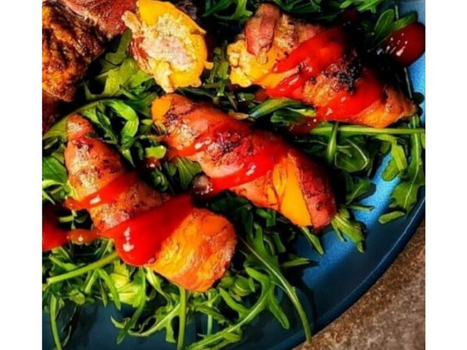Cheezy PaprikaBacon Poppers von wrappedupbbq Chefkoch