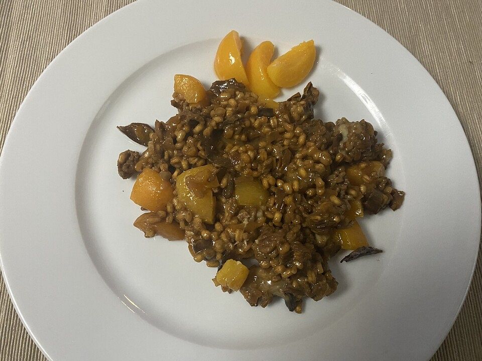 Römisches Getreiderisotto Tiroler Oberland mit Tiroler Rinder-Hack ... Römisches Getreiderisotto Tiroler Oberland mit Tiroler Rinder-Hack ...