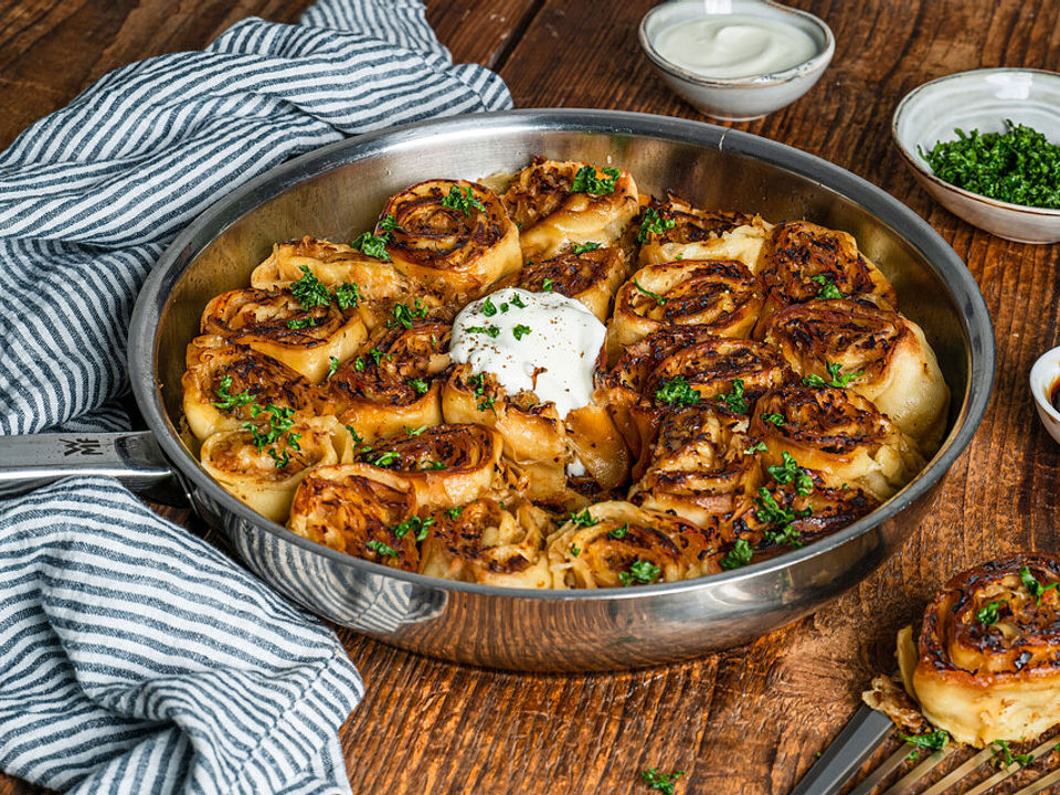 Herzhafte Krautkrapfen mit Zuckerrübensirup von katrin_roland| Chefkoch