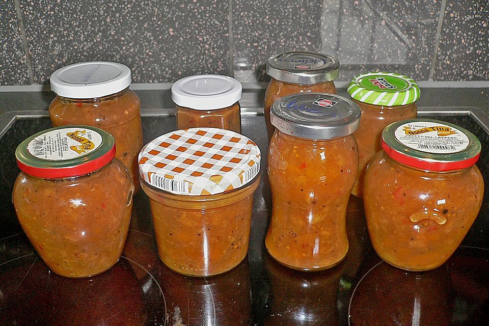 Pfirsich Bananen Chutney