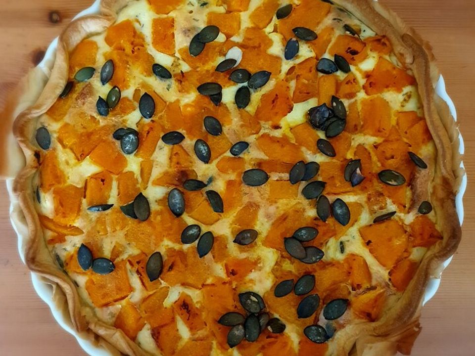 Kürbistarte mit Fetakäse von miki2| Chefkoch