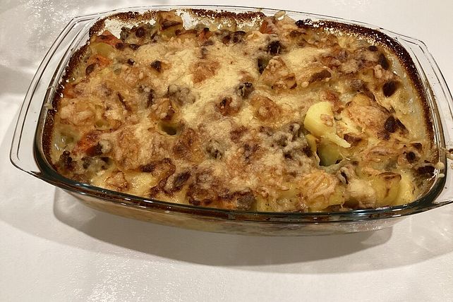 Kartoffelgratin mit Hackfleisch und Möhren von Lisa-Madeleine| Chefkoch