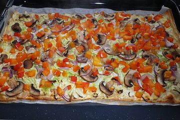 Flammkuchen asiatisch