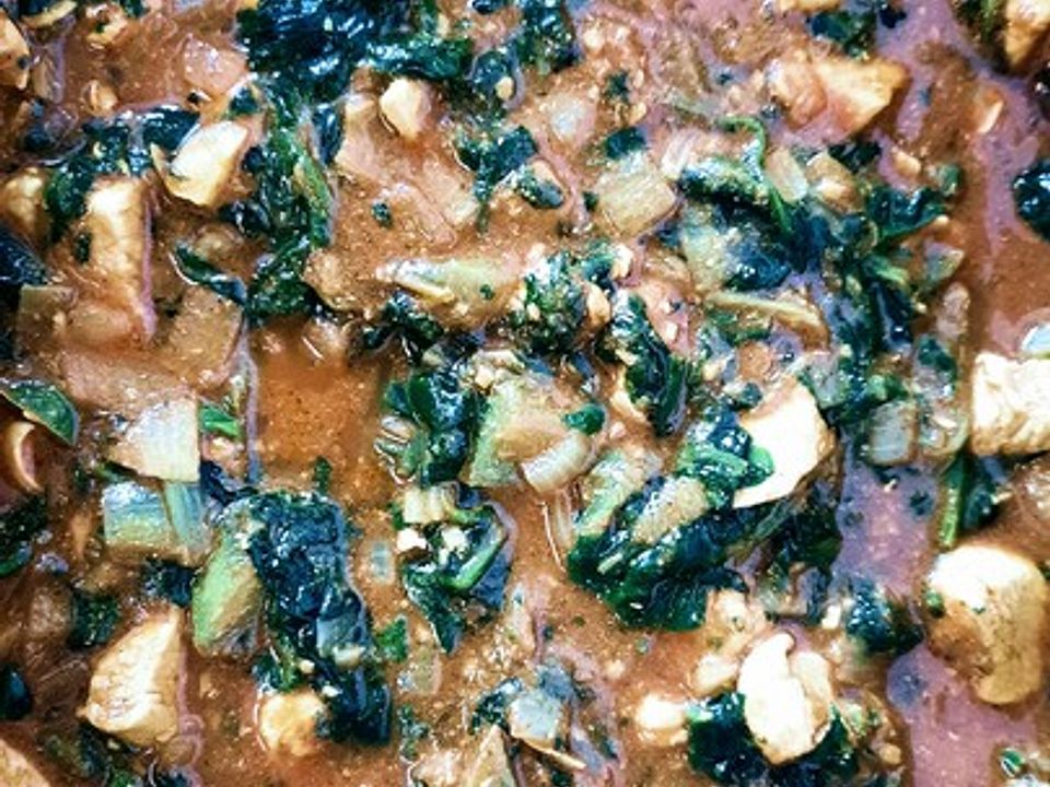 Indisches Hühnercurry mit Spinat - Palak Chicken von TienKuan| Chefkoch