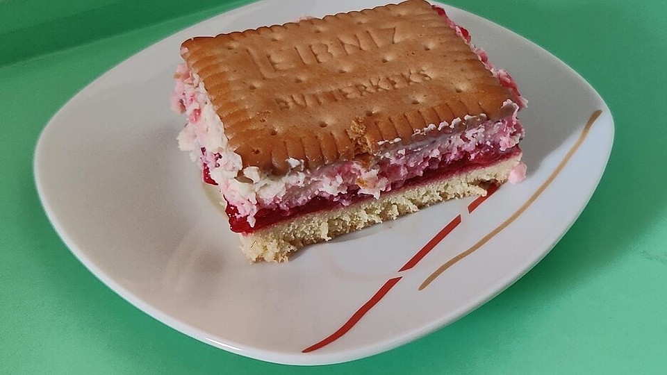 Himbeer-Butterkeks-Schnitten von BomBasti| Chefkoch