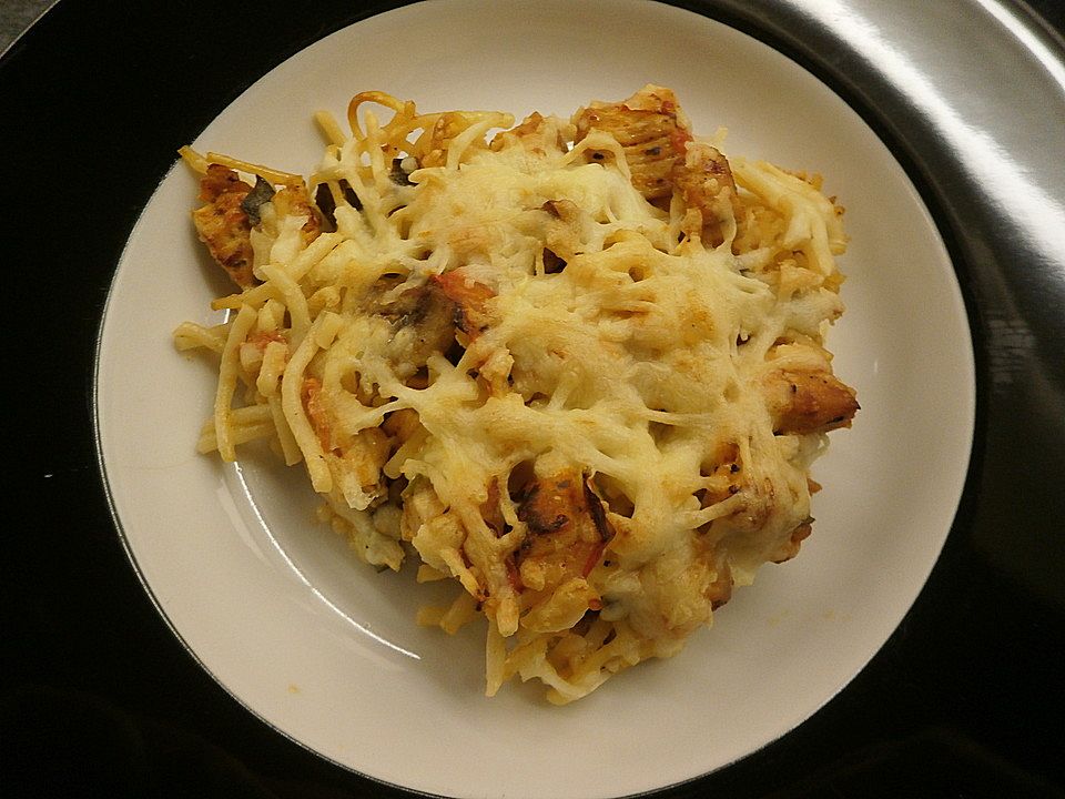 Spaghetti Putenauflauf Mit Paprika Von Jbrunotte Chefkoch