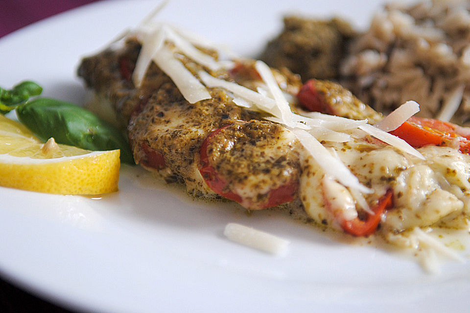 Rotbarsch mit Tomate - Mozzarella in Folie