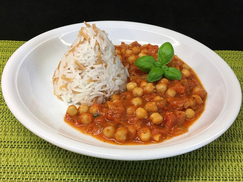 Vegetarisches Kichererbsencurry in Tomaten-Sahnesoße von Butter106 ...