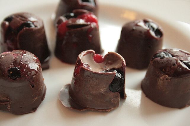 Pralinen mit Schoko und Beeren von ben-ziolkowski| Chefkoch