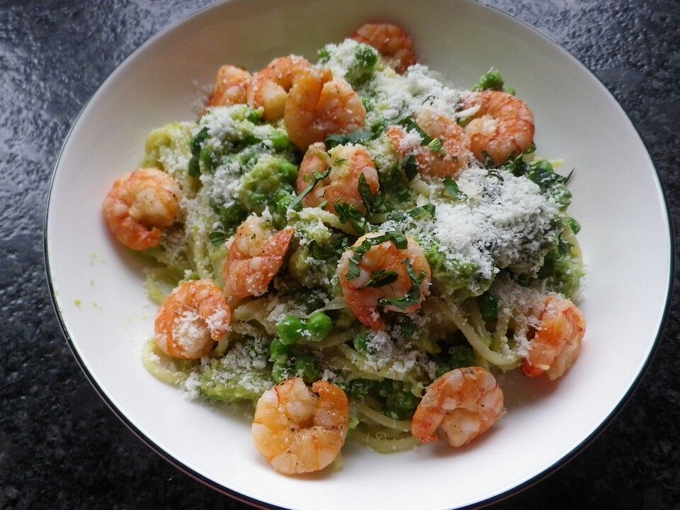 Spaghetti mit Erbsen-Brokkoli-Sauce von dodith| Chefkoch