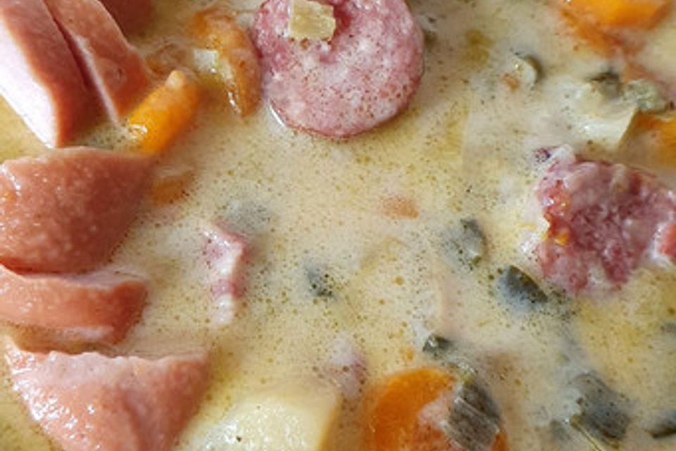 Das Rezept für Kartoffelsuppe