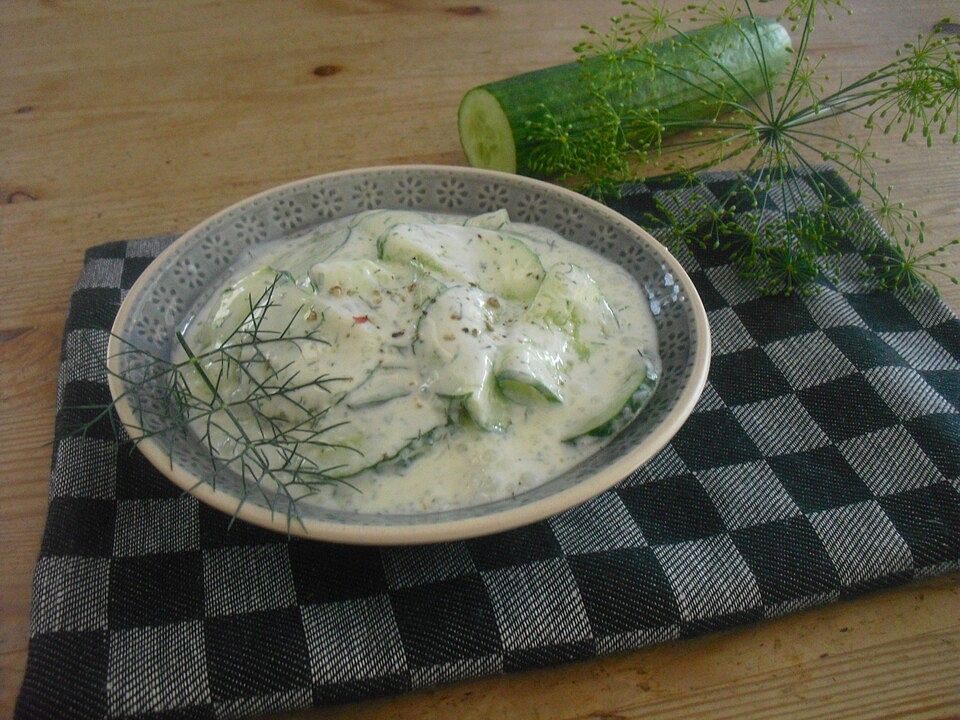 Einfacher Gurkensalat von johanna_adelmann| Chefkoch