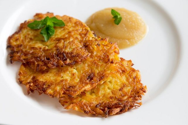 Kartoffelpuffer mit Lauch und Schinkenwürfeln von Ewald_S| Chefkoch