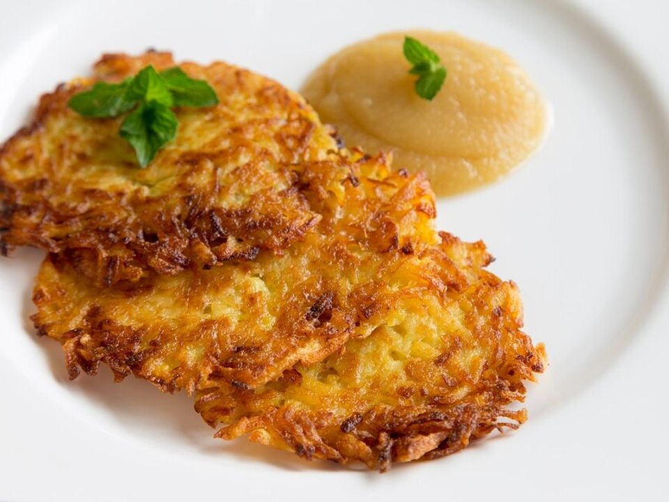 Kartoffelpuffer mit Lauch und Schinkenwürfeln von Ewald_S| Chefkoch