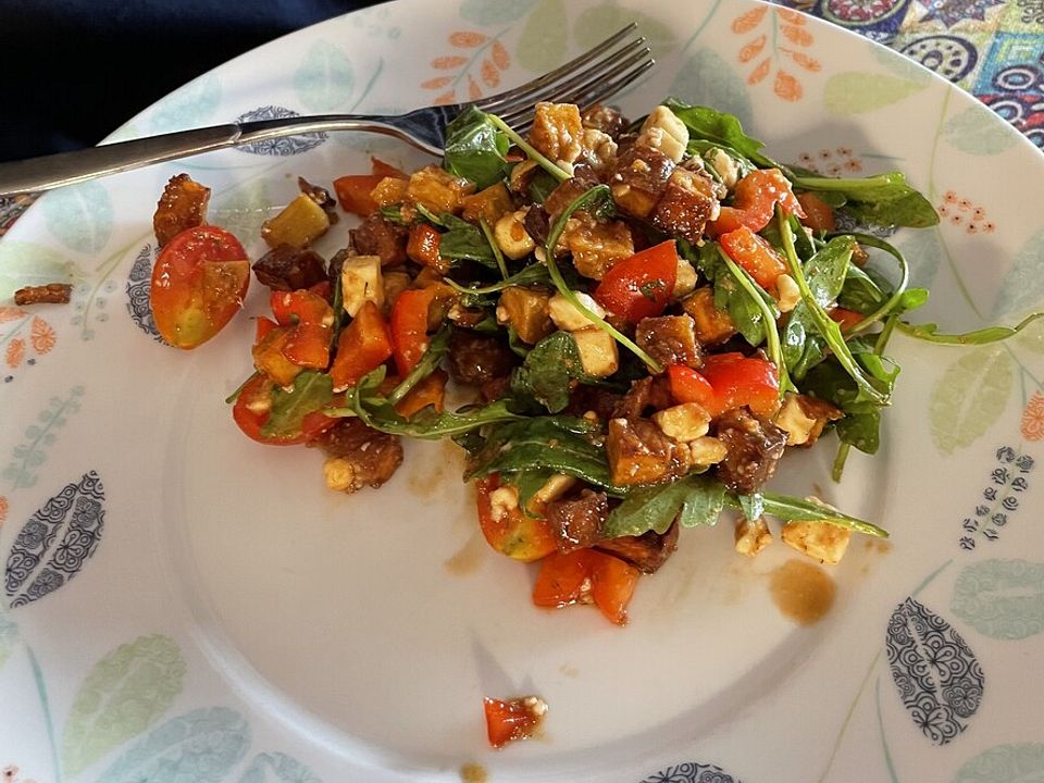 Bunter Rucola-Backkartoffel-Salat von energybird| Chefkoch