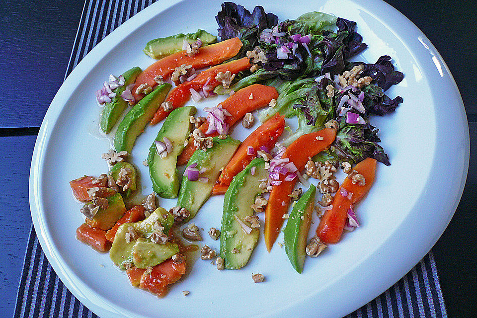 Avocado - Papaya - Salat