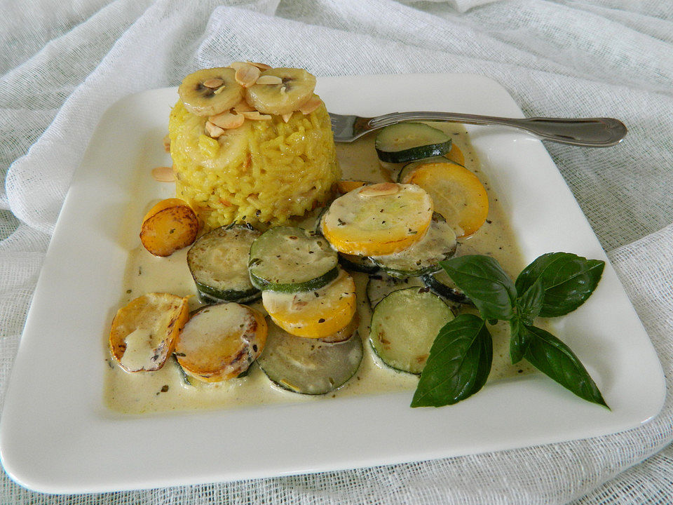 Bananen - Curryreis mit Zucchini von Bezwinger| Chefkoch