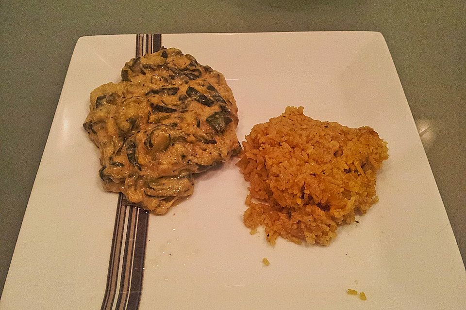 Bananen - Curryreis mit Zucchini