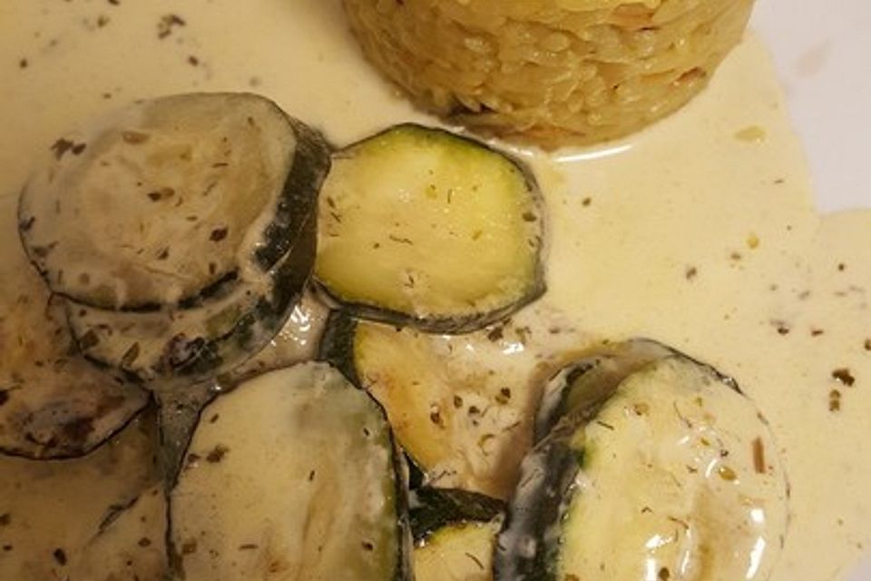 Bananen - Curryreis mit Zucchini