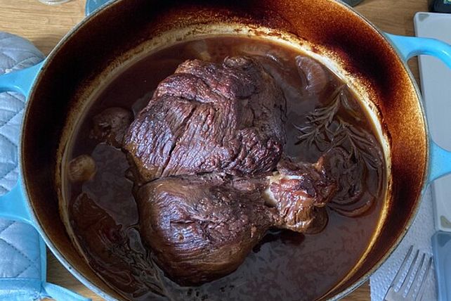 Lammkeule Im Bräter