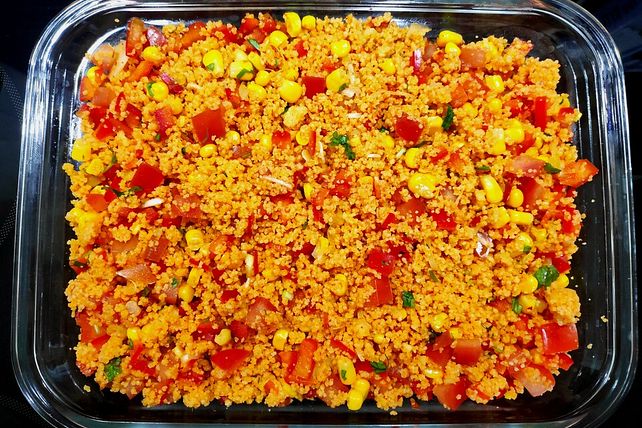 Couscous-Salat mit Paprika, Mais und Tomaten von NanoKüche| Chefkoch