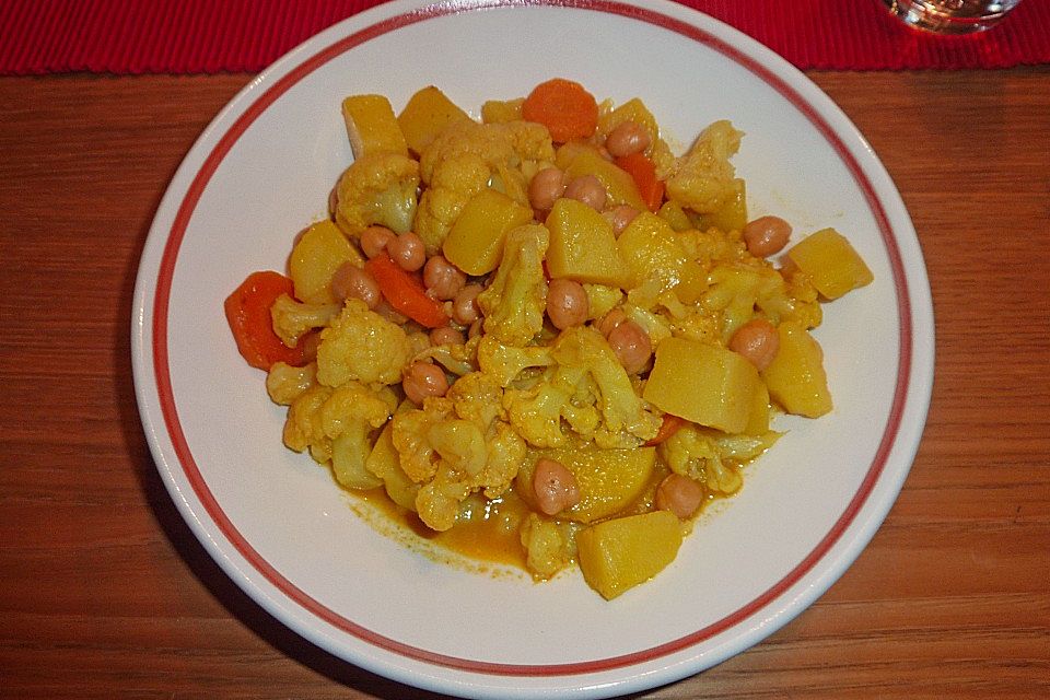 Würziges Blumenkohlcurry