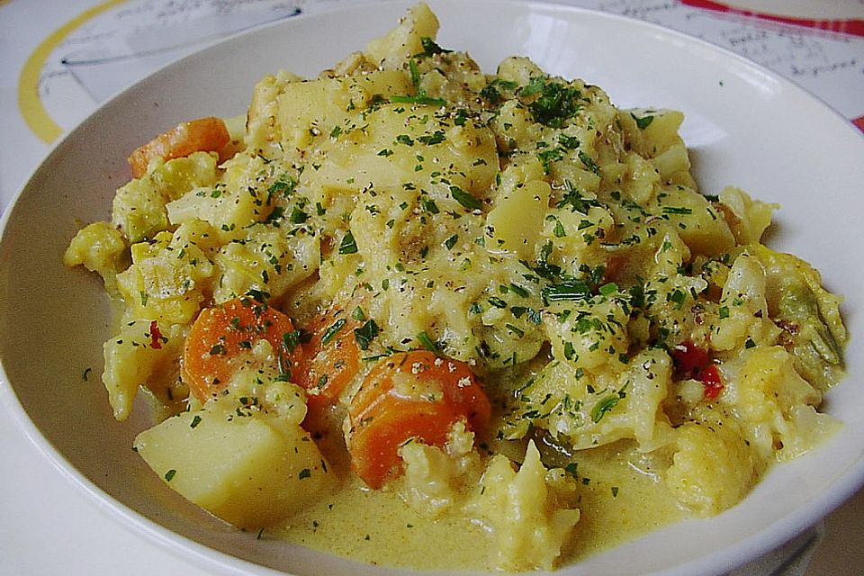 Würziges Blumenkohlcurry