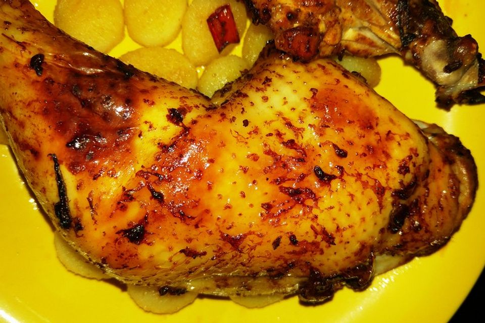 Hähnchen mit Marinade Hähnchen mit Marinade