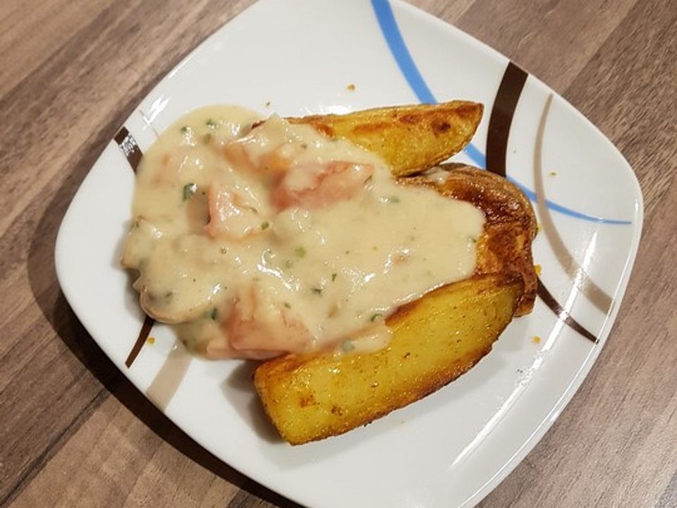 Gebackene Kartoffeln mit Champignonrahm| Chefkoch