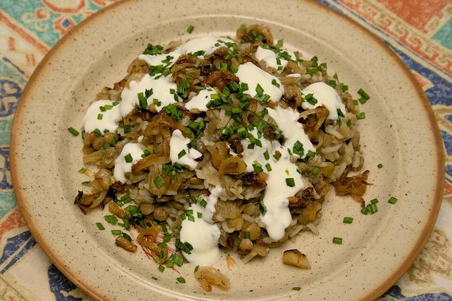 Mujaddara - arabische Linsen mit Reis von Tatunca| Chefkoch