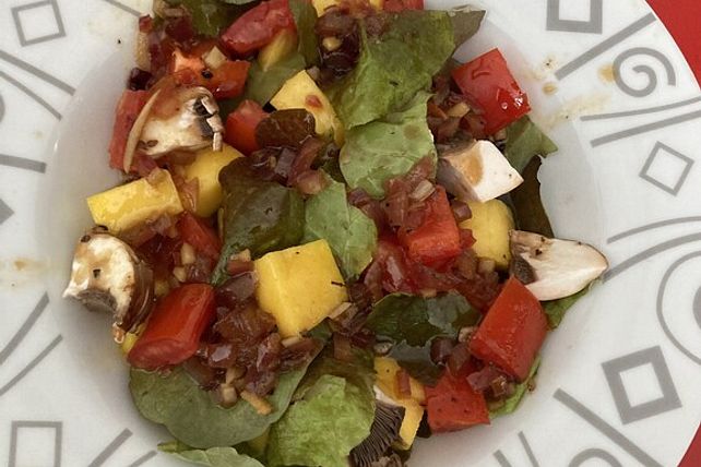 Roter Eichblattsalat Mit Mango Von OnkelKlausi Chefkoch