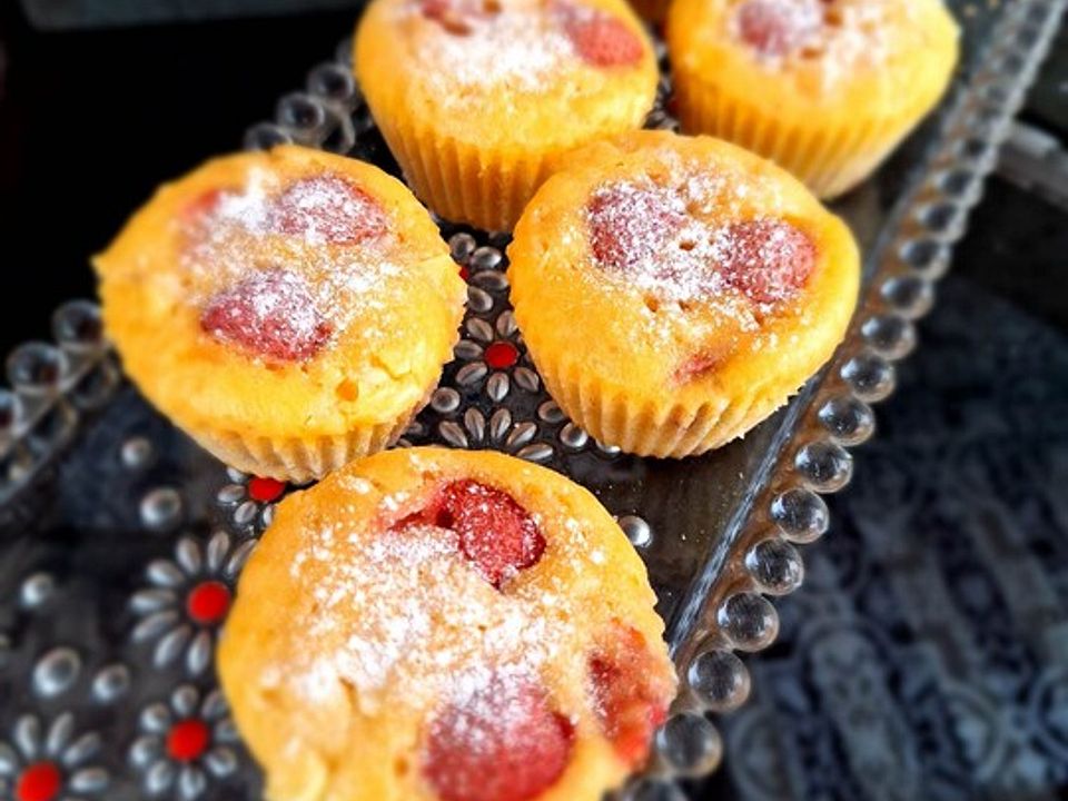 Erdbeer-Joghurt-Muffins aus der Heißluftfritteuse von Mom12120| Chefkoch