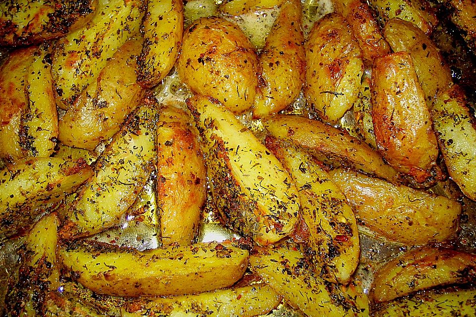 Kräuterkartoffeln gebacken Kräuterkartoffeln gebacken