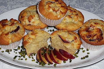 Pflaumenmuffins Mit Mandelkruste Von Nightowl Chefkoch