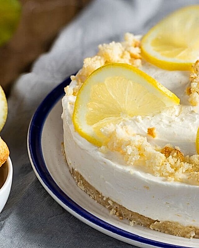 Cheesecake mit Zitrone und Amaretti